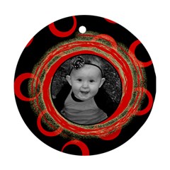 Red wild ornament - Ornament (Round)