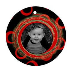 Red wild ornament - Ornament (Round)