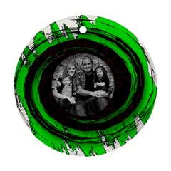 Green Swirl Ornament - Ornament (Round)