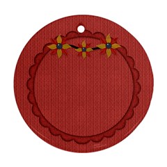 Gypsy Fall 2 Sided Ornament 1002 - Round Ornament (Two Sides)
