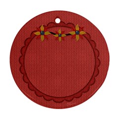 Gypsy Fall 2 Sided Ornament 1002 - Round Ornament (Two Sides)