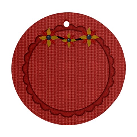 Gypsy Fall 2 Sided Ornament 1002 By Lisa Minor Back