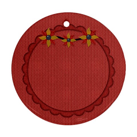 Gypsy Fall 2 Sided Ornament 1002 By Lisa Minor Back