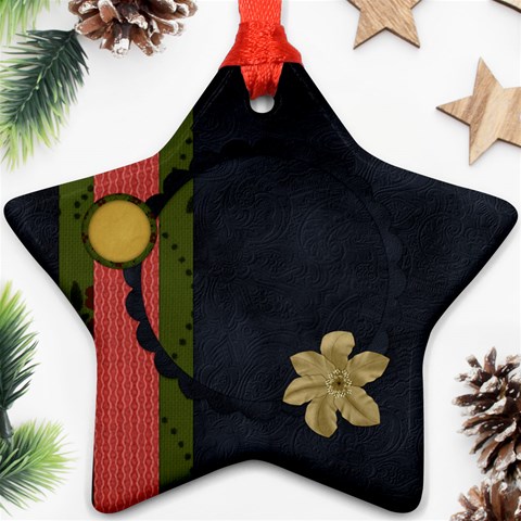 Gypsy Fall 2 Sided Star Ornament 1001 By Lisa Minor Front