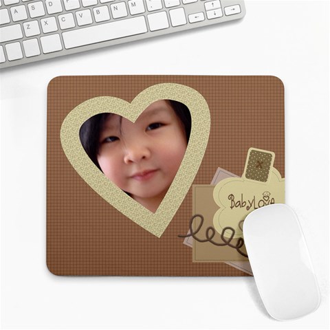 Baby Love Large Custom Mousepad By Happylemon Front