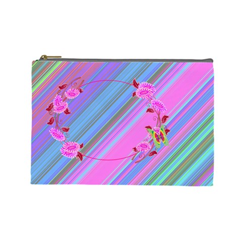 Cosmetic Bag Large Colorful With Flowers M2 By Galya Front