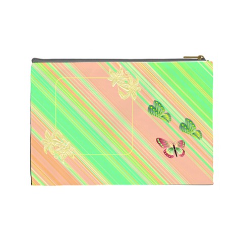 Cosmetic Bag Large Colorful With Flowers M2 By Galya Back