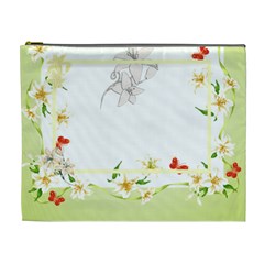flower-framed cosmetic bag XL 4 - Cosmetic Bag (XL)
