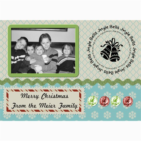 Holiday Photo Card By Martha Meier 7 x5  Photo Card - 1