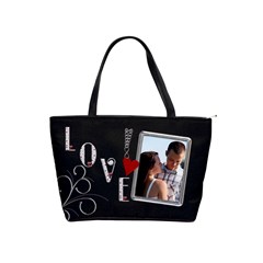 Love Makes The World Go Round Shoulder Handbag - Classic Shoulder Handbag