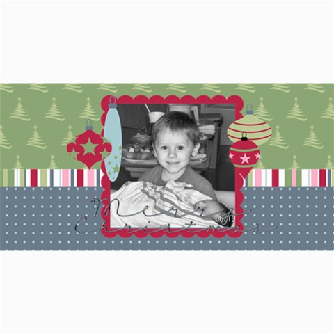 Merry Christmas Photo Card 2 By Martha Meier 8 x4  Photo Card - 1