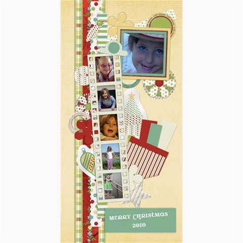 Happy Holidays 8x4 Card 1005 By Lisa Minor 8 x4  Photo Card - 1