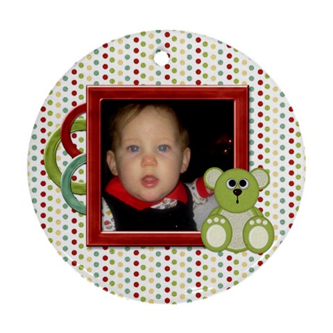 Happy Holidays Baby s First Christmas Ornament 1001 By Lisa Minor Front