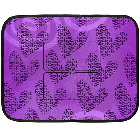 Purple Love 35 x27  Blanket