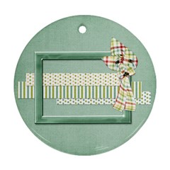 Happy Holidays Ornament 1002 - Round Ornament (Two Sides) Happy Holidays Ornament 1002 - Round Ornament (Two Sides)