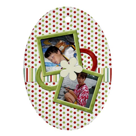 Happy Holidays Ornament Back