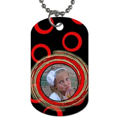 Red Tag - Dog Tag (One Side)