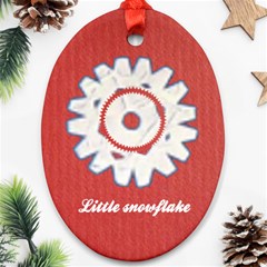 Little snowflake - Ornament (Oval)