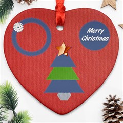 Merry Christmas - Ornament (Heart)