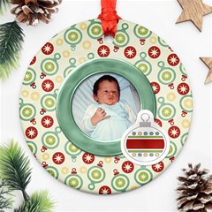 Happy Holidays Ornament 203 - Ornament (Round)