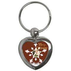 snow xmas - Key Chain (Heart)