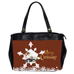 snow xmas - Oversize Office Handbag (2 Sides)