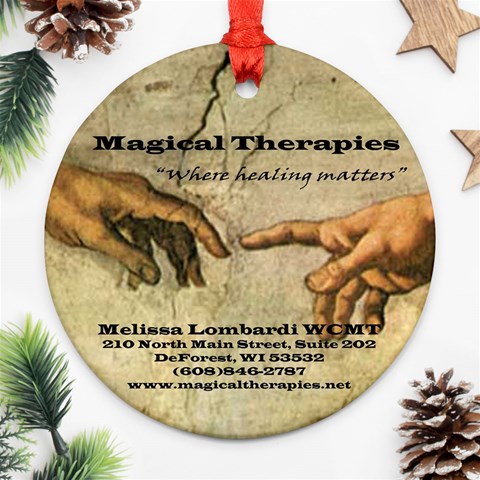 Magical Therapies Ornament By Jessica Richter Front