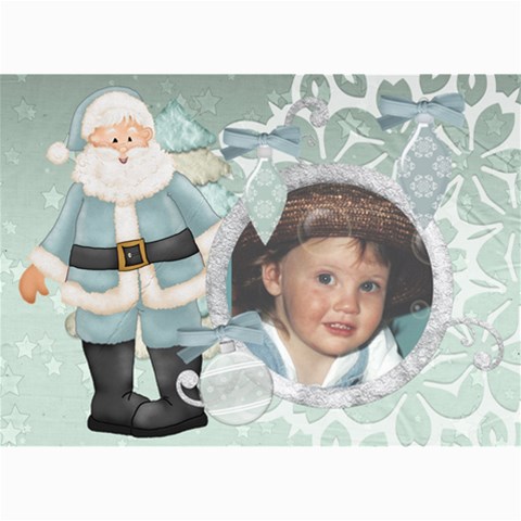 Christmas 7x5 Santa2 By Lillyskite 7 x5  Photo Card - 2