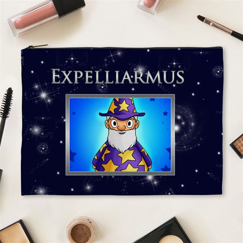 Expelliarmus Wizard Words Cosmetic Case By Catvinnat Front