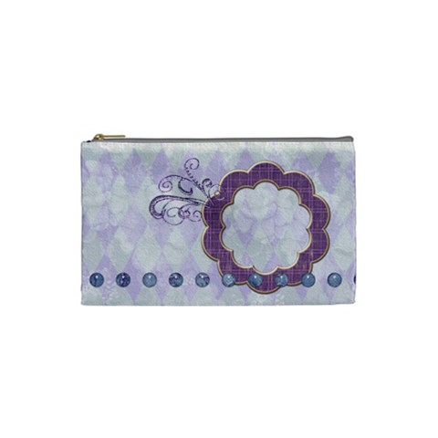 Lavender Rain Cosmetic Bag Small 101 By Lisa Minor Front
