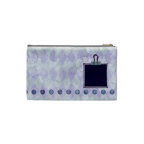 Lavender Rain Cosmetic Bag Small 101 By Lisa Minor Back