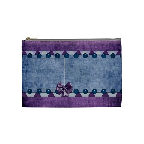 Lavender Rain Cosmetic Bag 102 By Lisa Minor Front