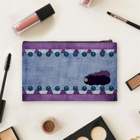 Lavender Rain Cosmetic Bag 102 By Lisa Minor Back