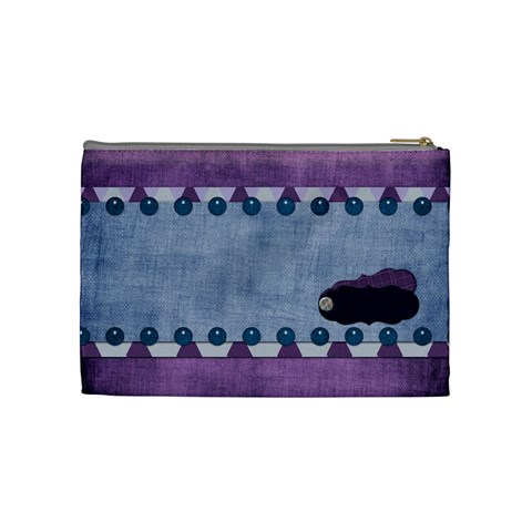 Lavender Rain Cosmetic Bag 102 By Lisa Minor Back