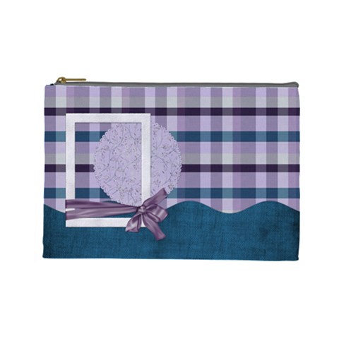 Lavender Rain Cosmetic Bag Large 103 By Lisa Minor Front