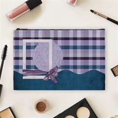 Lavender Rain Cosmetic Bag Large 103 (7 styles) - Cosmetic Bag (Large) Lavender Rain Cosmetic Bag Large 103 (7 styles) - Cosmetic Bag (Large)