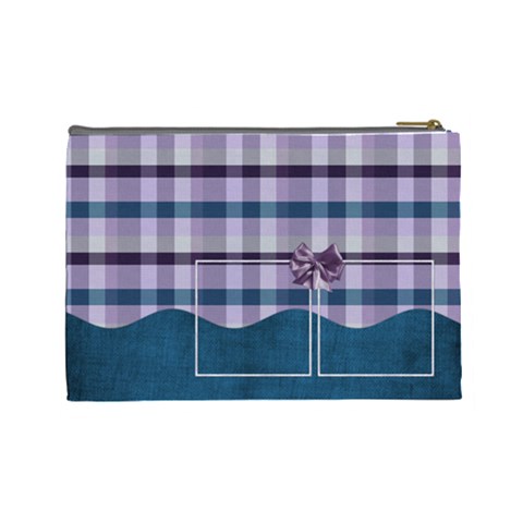 Lavender Rain Cosmetic Bag Large 103 By Lisa Minor Back