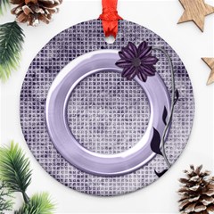 Lavender Rain Ornament 101 - Ornament (Round)