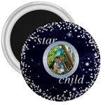 Star Child 3 inch fridge magnet - 3  Magnet