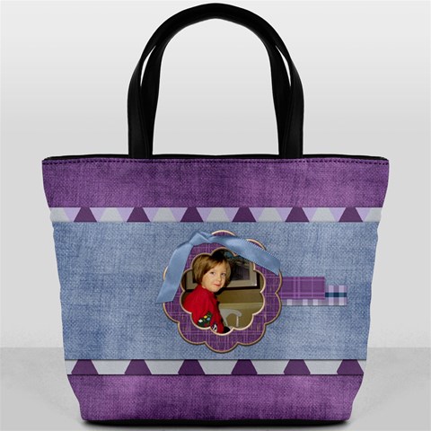 Lavender Rain Bucket Bag 101 By Lisa Minor Back