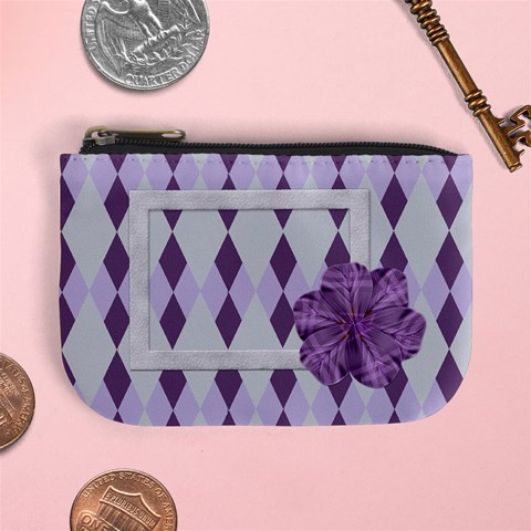 Lavender Rain Coin Purse 101 By Lisa Minor Front