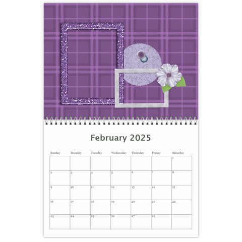 Lavender Rain Calendar By Lisa Minor Feb 2025