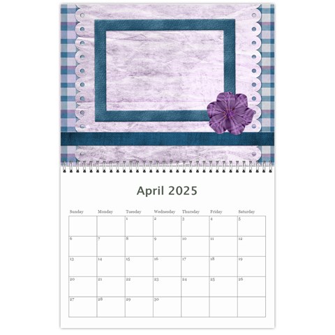 Lavender Rain Calendar By Lisa Minor Apr 2025