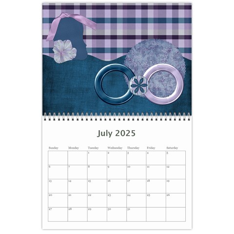 Lavender Rain Calendar By Lisa Minor Jul 2025