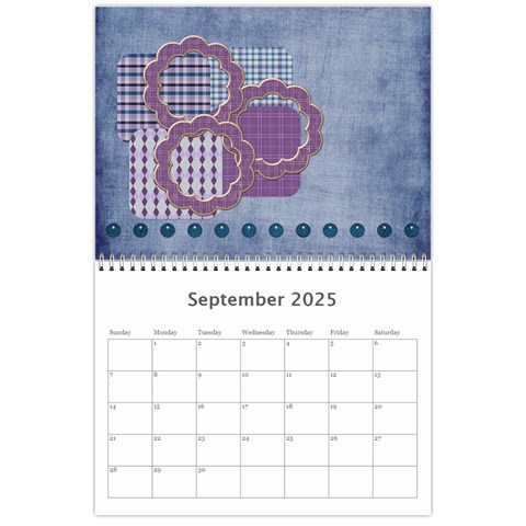Lavender Rain Calendar By Lisa Minor Sep 2025