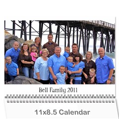 Bell Family Calendar 2011 - Wall Calendar 11  x 8.5  (12-Months)