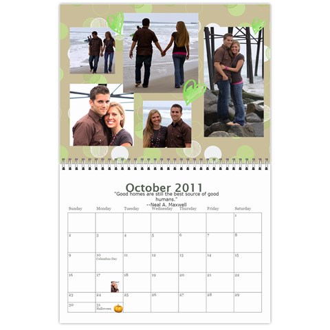 Bell Family Calendar 2011 By Emily Oct 2011