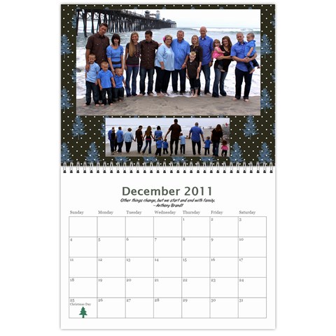 Bell Family Calendar 2011 By Emily Dec 2011