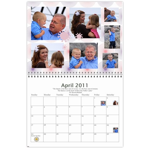 Bell Family Calendar 2011 By Emily Apr 2011