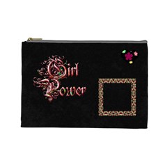 Girl Power Cosmetic Bag Large By Lisa Minor Front
